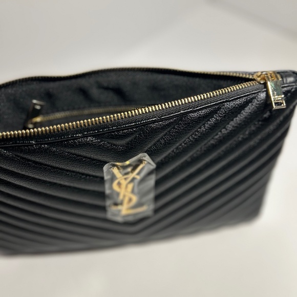 Black YSL Monogram Small Pouch - Picture 8 of 11